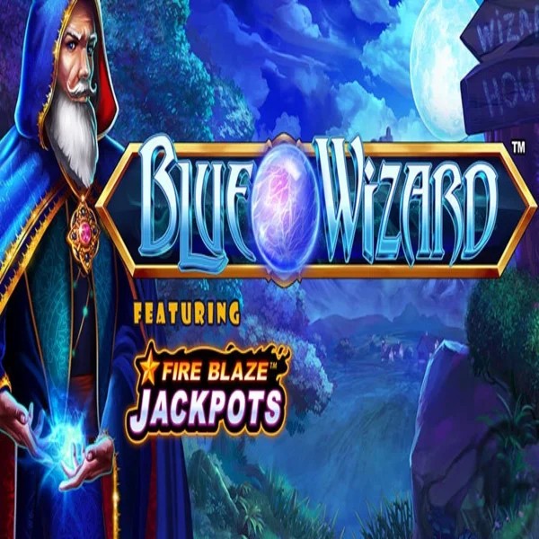 Play Blue Wizard Fire Blaze Jackpots slot by Rarestone Gaming on winbay.si